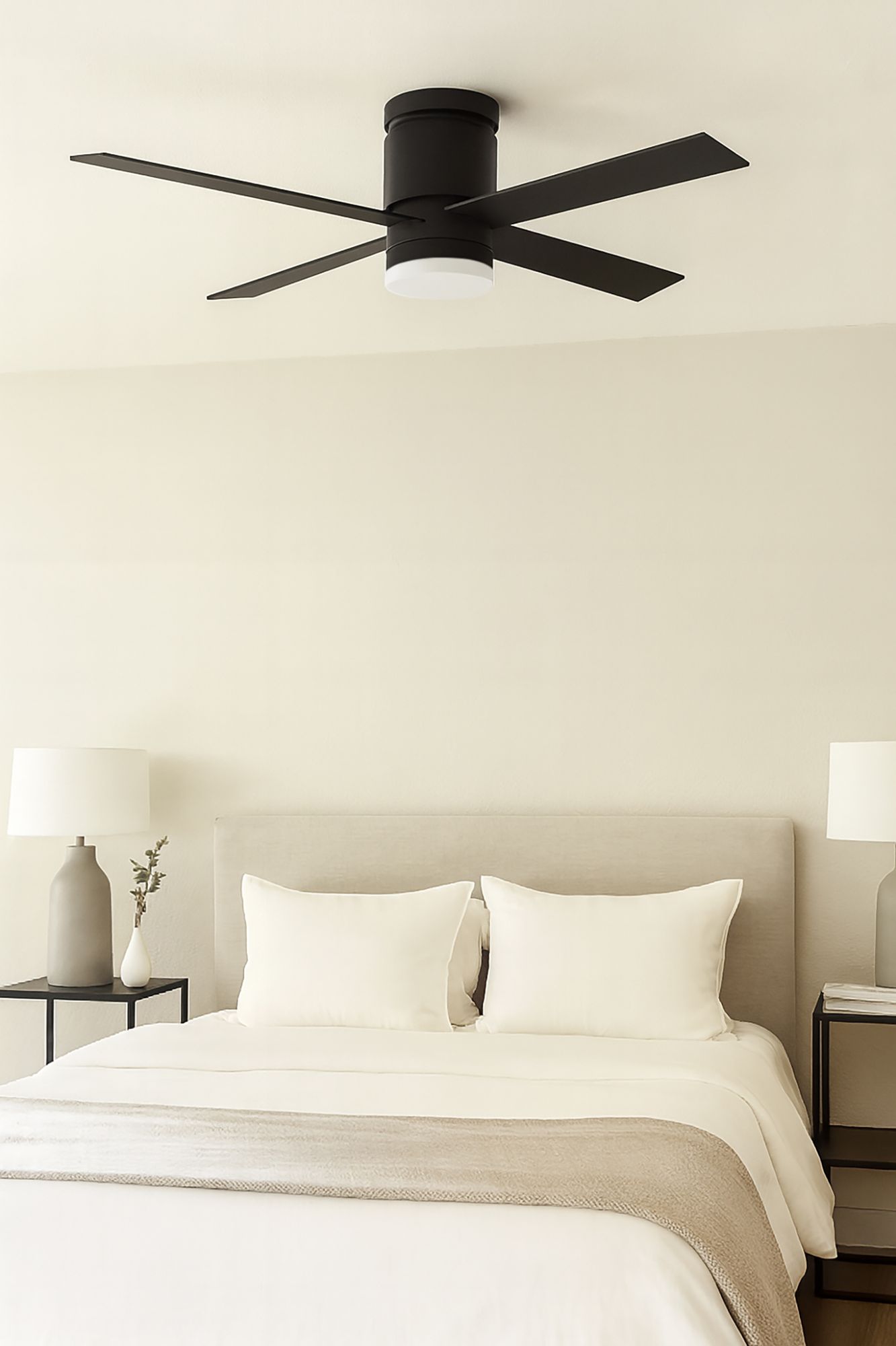 Image 5 Ross 52" Wide 4-Blade Black Wall Control LED Ceiling Fan more views