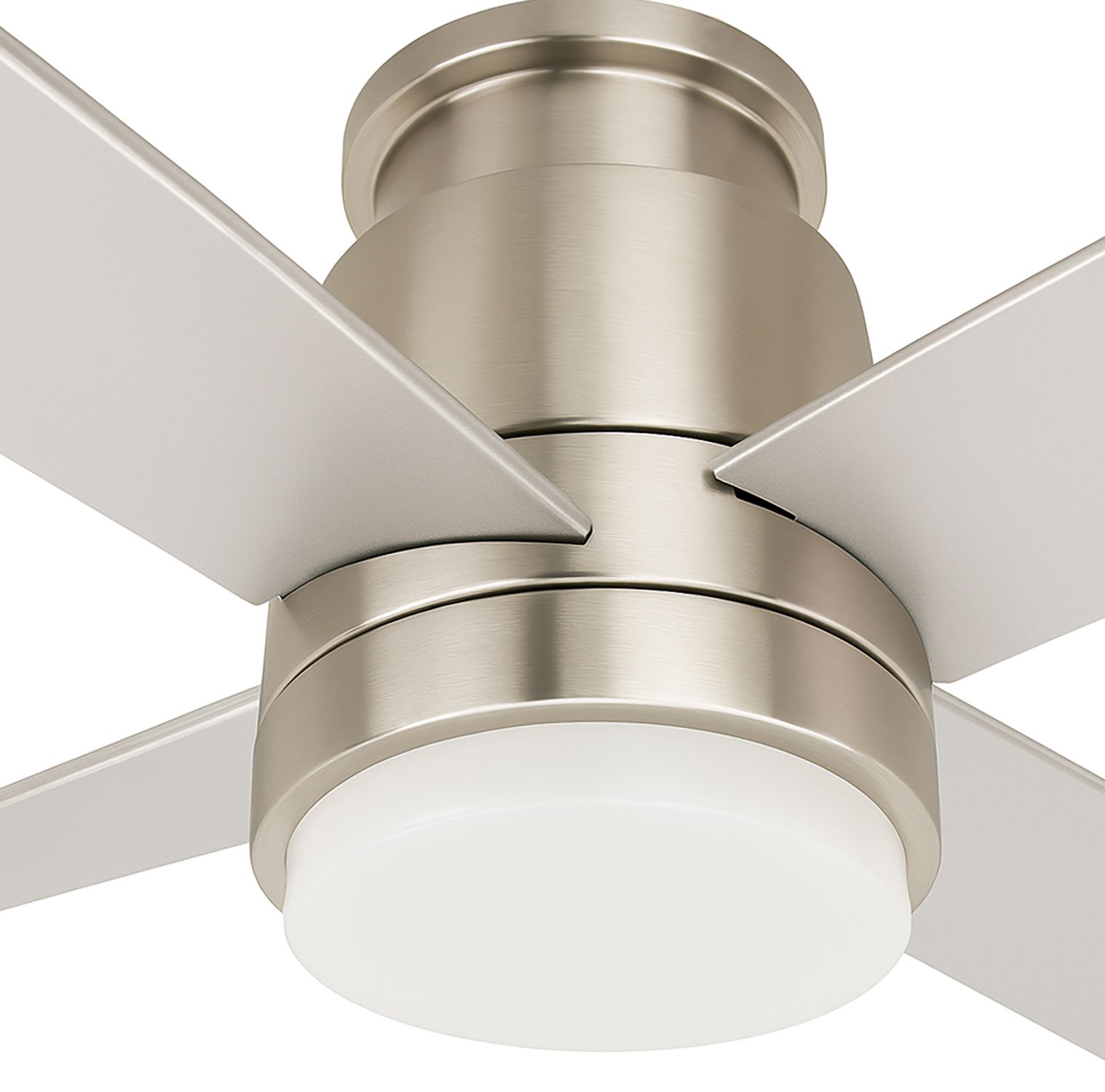 Image 4 Ross 52" Wide 4-Blade Satin Nickel Wall Control LED Ceiling Fan more views