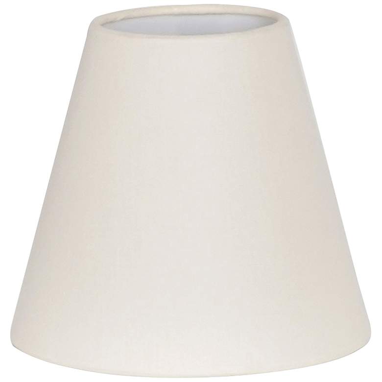 Image 1 Rosse Eggshell Linen Drum Lamp Shade 3x5.5x5 (Clip-On)