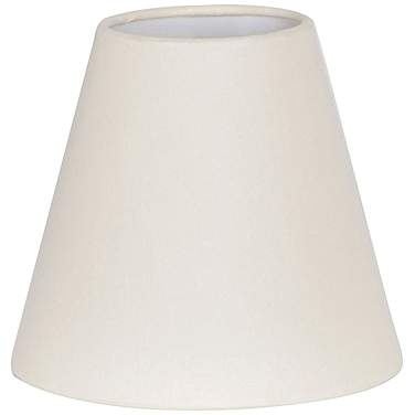 Rosse Eggshell White Linen Drum Lamp Shade 3x5.5x5 (Clip-On)