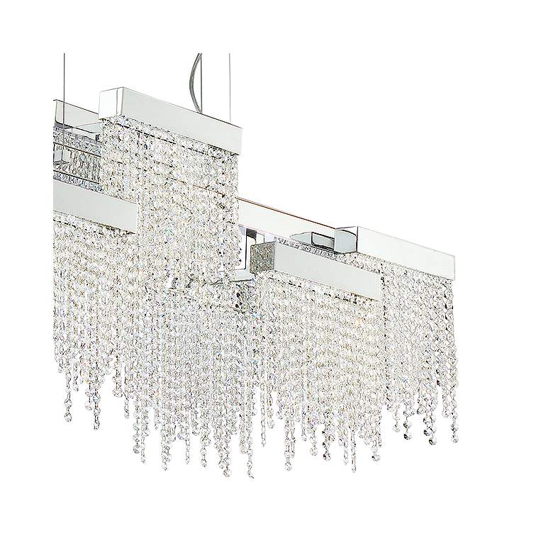 Image 3 Rossi 51 1/4 inchW Chrome LED Kitchen Island Light Chandelier more views