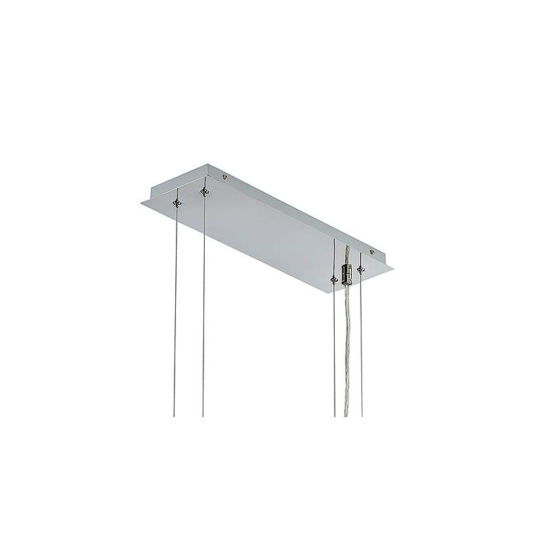 Image 4 Rossi 51 1/4"W Chrome LED Kitchen Island Light Chandelier more views