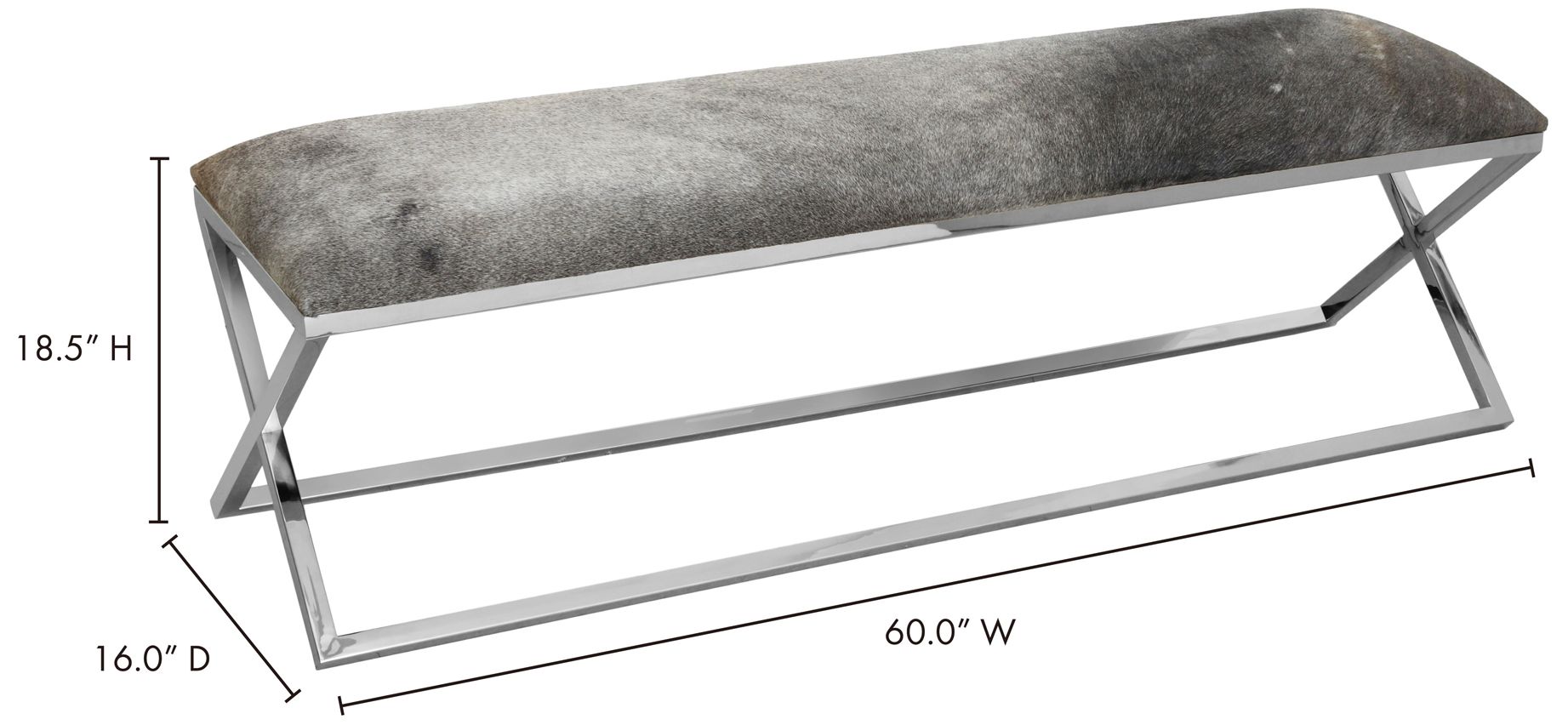 Image 5 Rossi Bench Grey more views