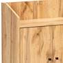 Rossin 23 1/2"W 2-Door Oak Brown Shoe Cabinet w/ Top Shelf