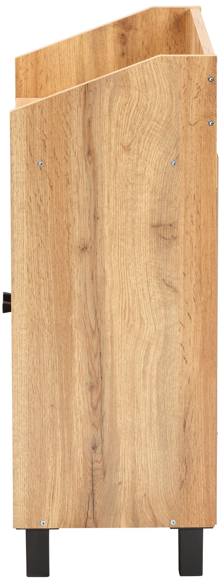 Rossin 23 1/2"W 2-Door Oak Brown Shoe Cabinet w/ Top Shelf