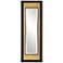 Roston Black Gold 15 3/4" x 46" Rectangular Wall Mirror