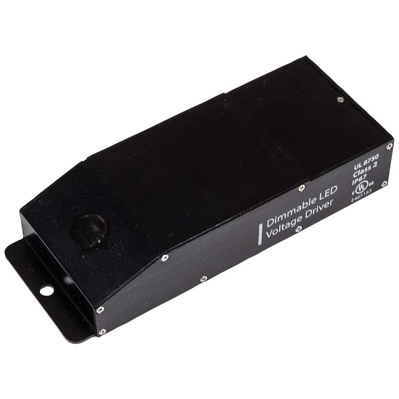 Image 1 Roswell 2.67" Wide Black 12VDC 60W LED Dimmable Power Supply