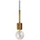 Roswell 2" Wide Aged Brass Mini Pendant