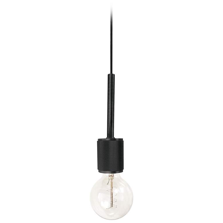 Image 1 Roswell 2" Wide Small Matte Black Pendant