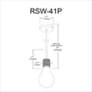 3_Roswell 2" Wide Small Matte Black Pendant more views