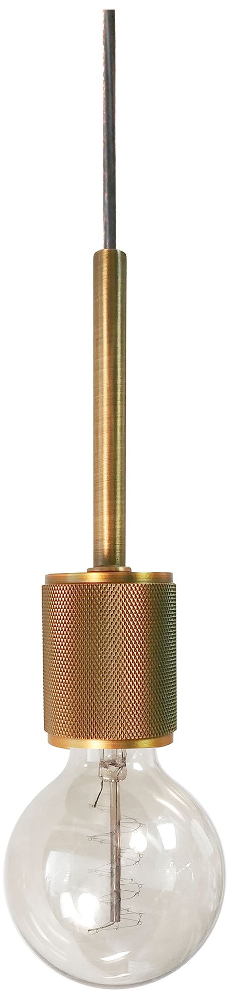 Roswell 2" Wide Small Aged Brass Pendant