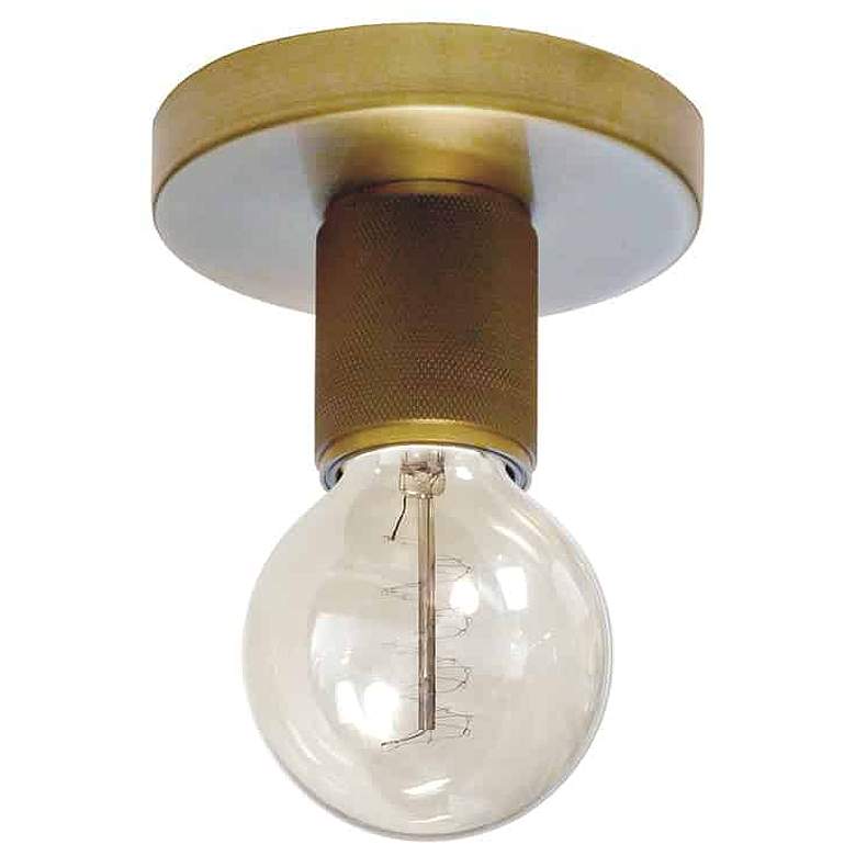 Image 1 Roswell 4.75 inch Wide Aged Brass Small Flush Mount