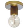 Roswell 4.75" Wide Aged Brass Small Flush Mount