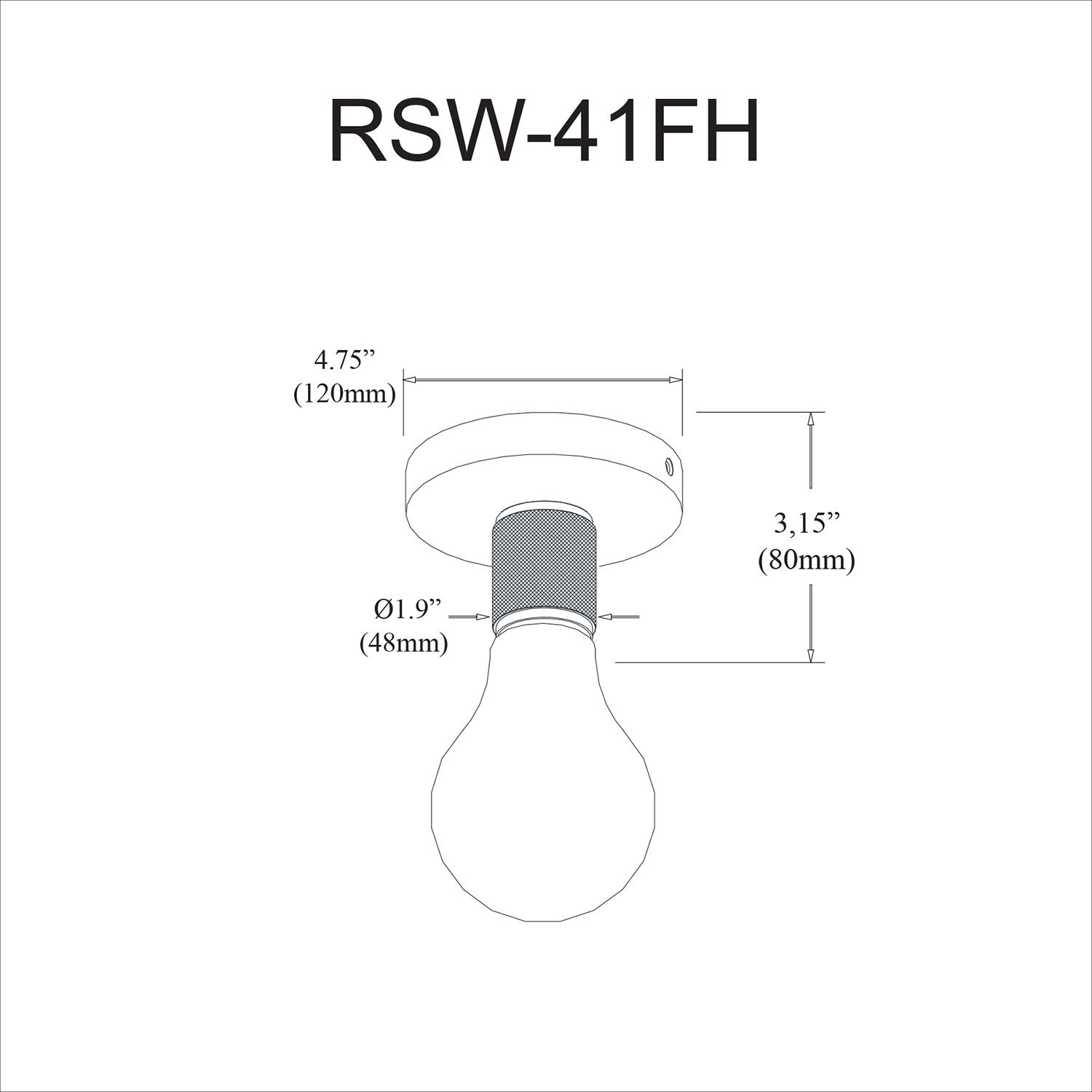 Image 2 Roswell 4.75" Wide Aged Brass Small Flush Mount more views
