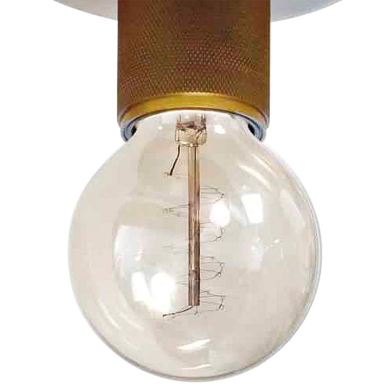 Image 2 Roswell 4 3/4" Wide Aged Brass Ceiling Light more views