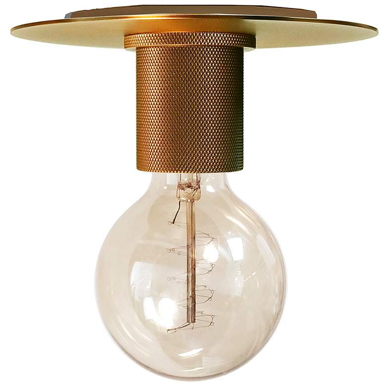 Image 1 Roswell 8" Wide Aged Brass Ceiling Light