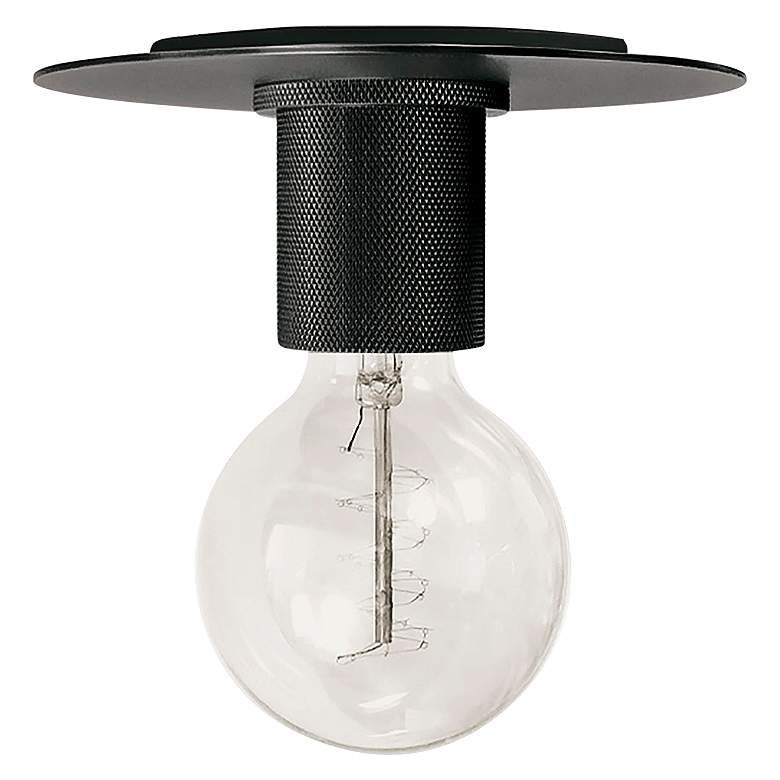 Image 1 Roswell 8" Wide Matte Black Ceiling Light