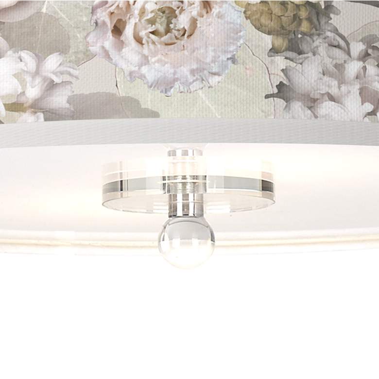 Image 3 Rosy Blossoms Giclee 16 inch Wide Semi-Flush Ceiling Light more views