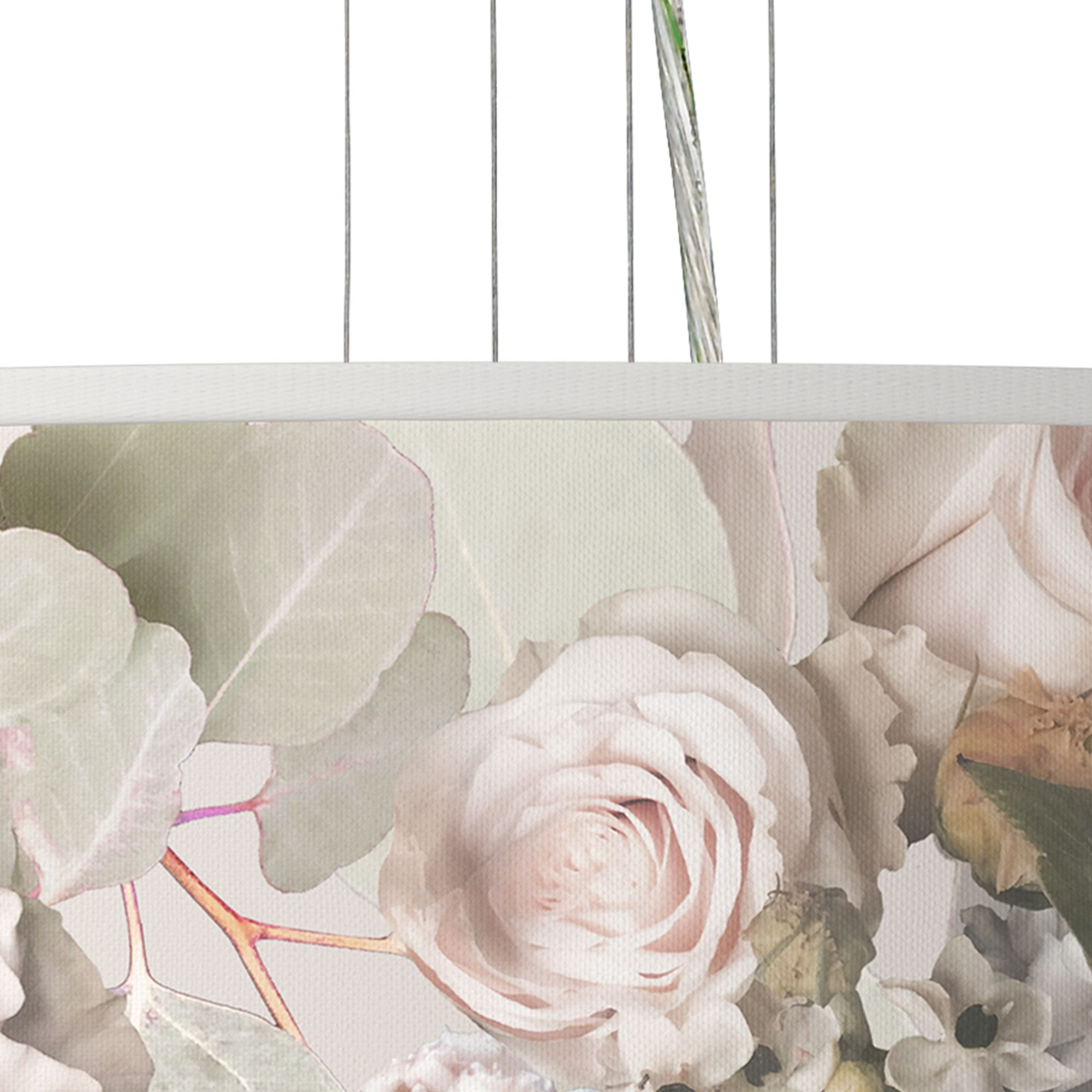 Image 2 Rosy Blossoms Giclee 24" Wide 4-Light Pendant Chandelier more views