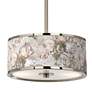 Rosy Blossoms Giclee Glow 10 1/4" Wide Pendant Light