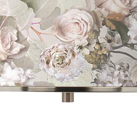 Image2 of Rosy Blossoms Giclee Glow 16" Wide Pendant Light more views
