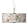 Rosy Blossoms Giclee Glow 20" Wide Pendant Light