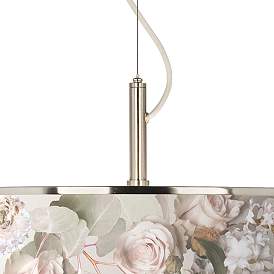 Image2 of Rosy Blossoms Giclee Glow 20" Wide Pendant Light more views