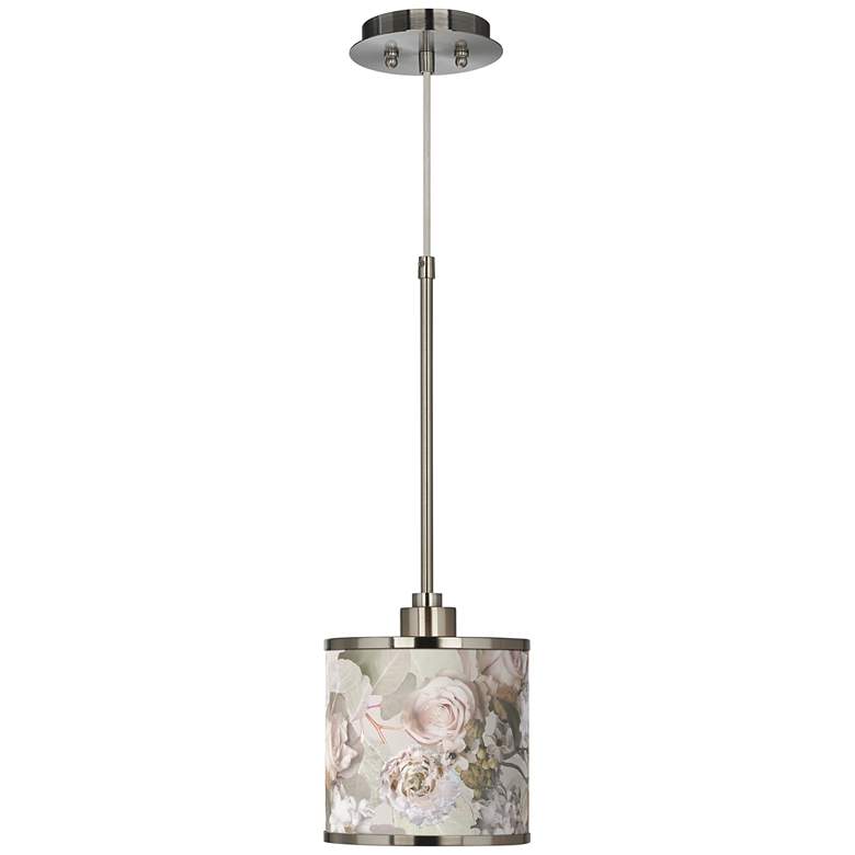 Image 2 Rosy Blossoms Giclee Glow 7 inch Wide Mini Pendant Light