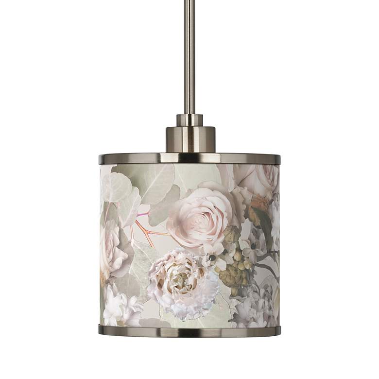 Image 3 Rosy Blossoms Giclee Glow 7 inch Wide Mini Pendant Light more views