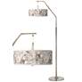 Thumbnail1 of Rosy Blossoms Giclee Glow Arc Floor Lamp
