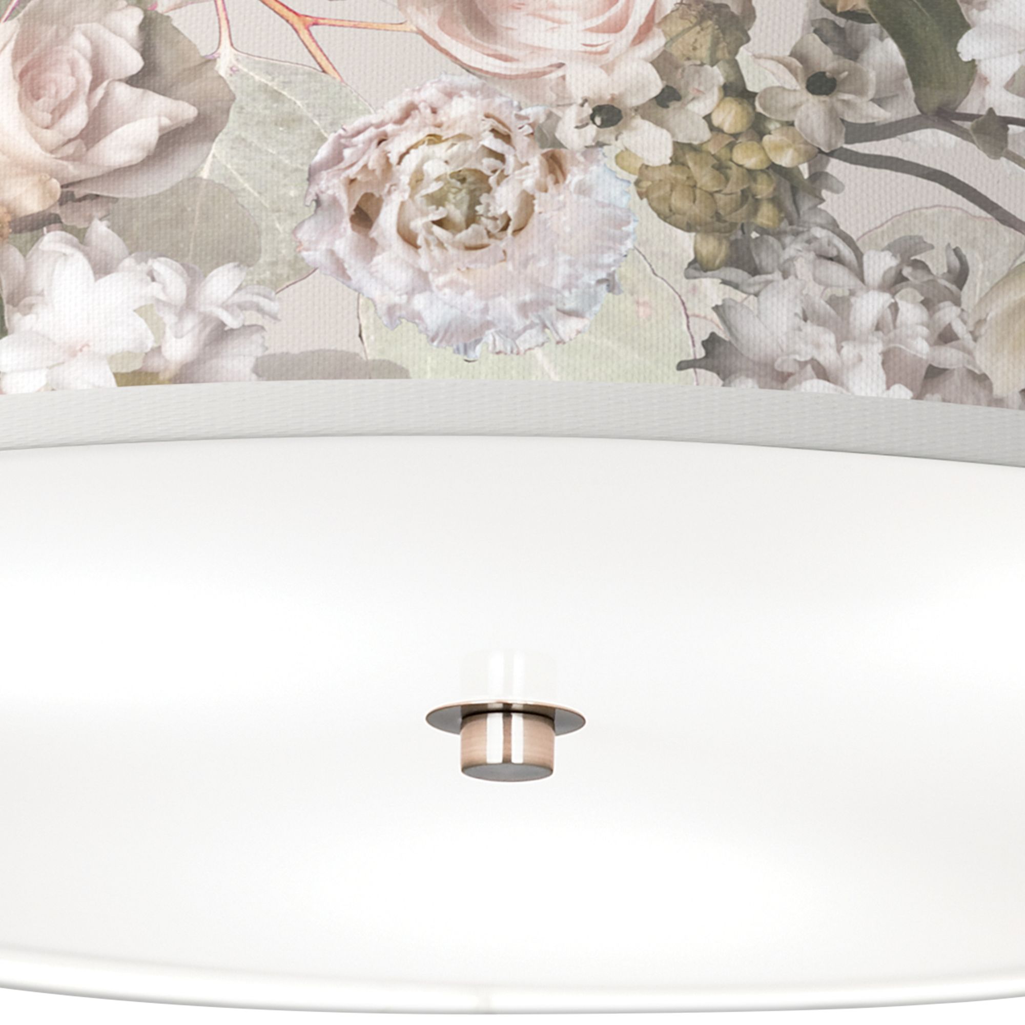 Image 3 Rosy Blossoms Giclee Nickel 20 1/4" Wide Ceiling Light more views