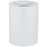 Rosy Blossoms White Giclee Cylinder Lamp Shade 8x8x11 (Spider)