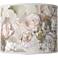 Rosy Blossoms White Giclee Drum Lamp Shade 14x14x11 (Spider)