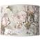 Rosy Blossoms White Giclee Drum Lamp Shade 15.5x15.5x11 (Spider)
