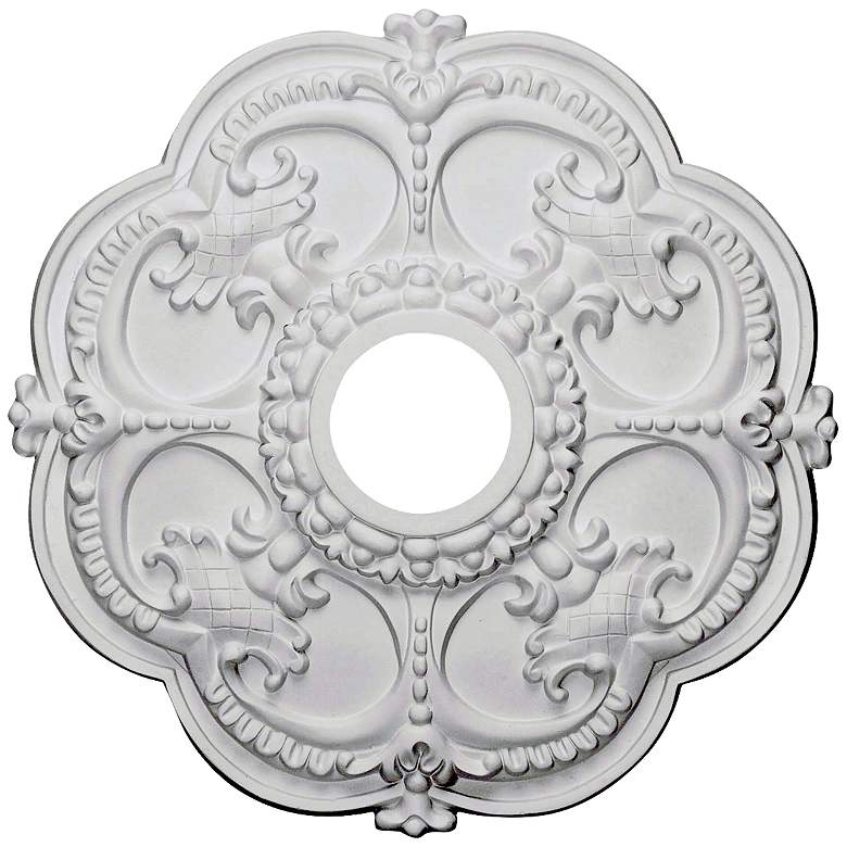Image 1 Rotherham 18 inch Wide Primed Round Ceiling Medallion