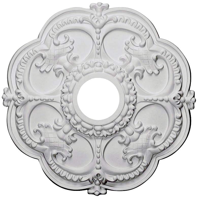 Image 1 Rotherham 18" Wide Primed Round Ceiling Medallion