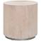 Roto 22" Wide Natural Gray Oak Wood Round End Table