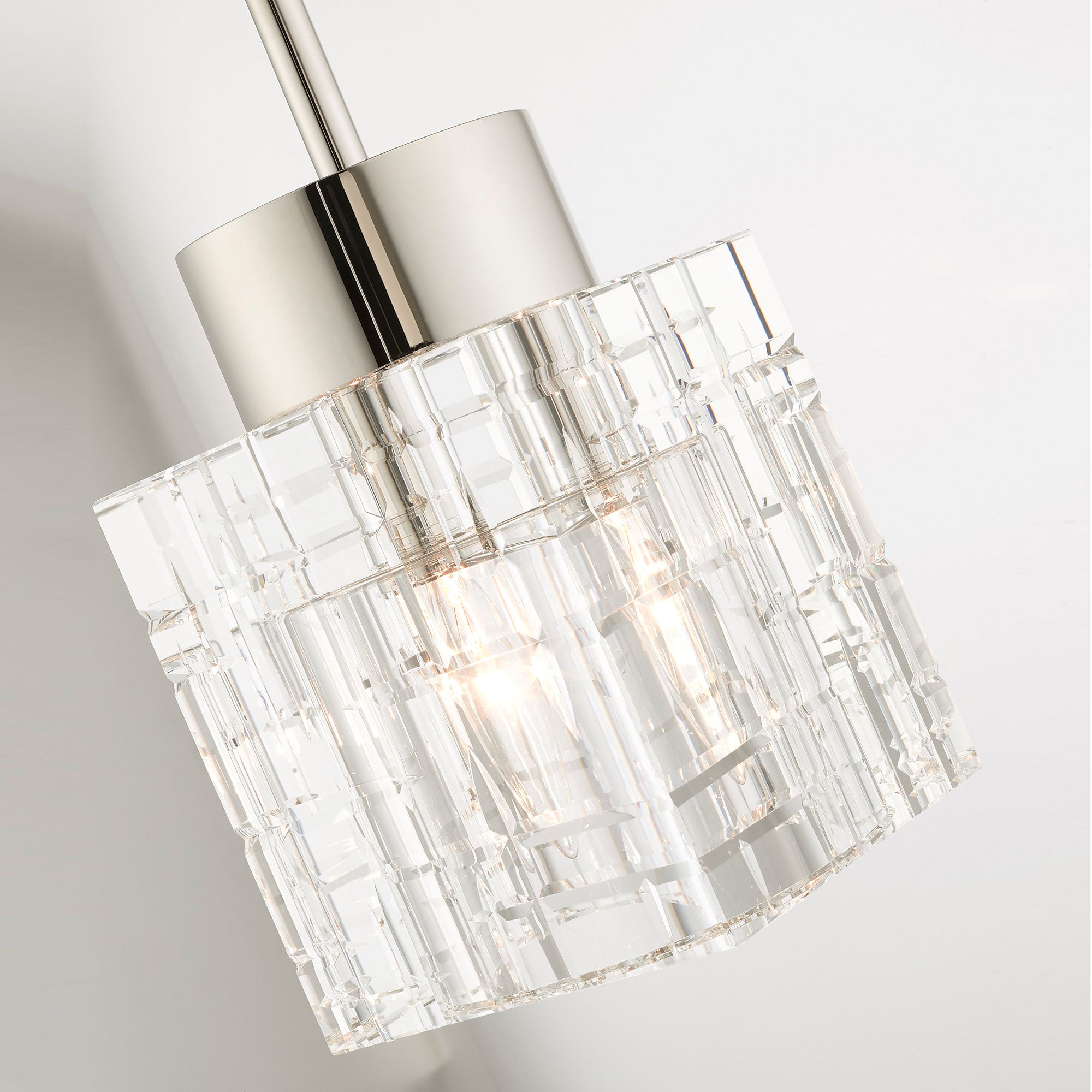 Rotterdam 1 Light Polished Nickel Mini Pendant