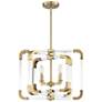 3_Rotterdam 4-Light Convertible Semi-Flush or Pendant in Warm Brass more views