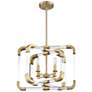 4_Rotterdam 4-Light Convertible Semi-Flush or Pendant in Warm Brass more views
