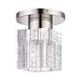 3_Rotterdam 7" Wide Polished Nickel Ceiling Light more views