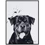 2_Rottweiler 24"x18" Rectangular Printed Glass Framed Wall Art