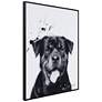 5_Rottweiler 24"x18" Rectangular Printed Glass Framed Wall Art more views