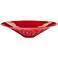 Rouge Red Glass Serving Bowl