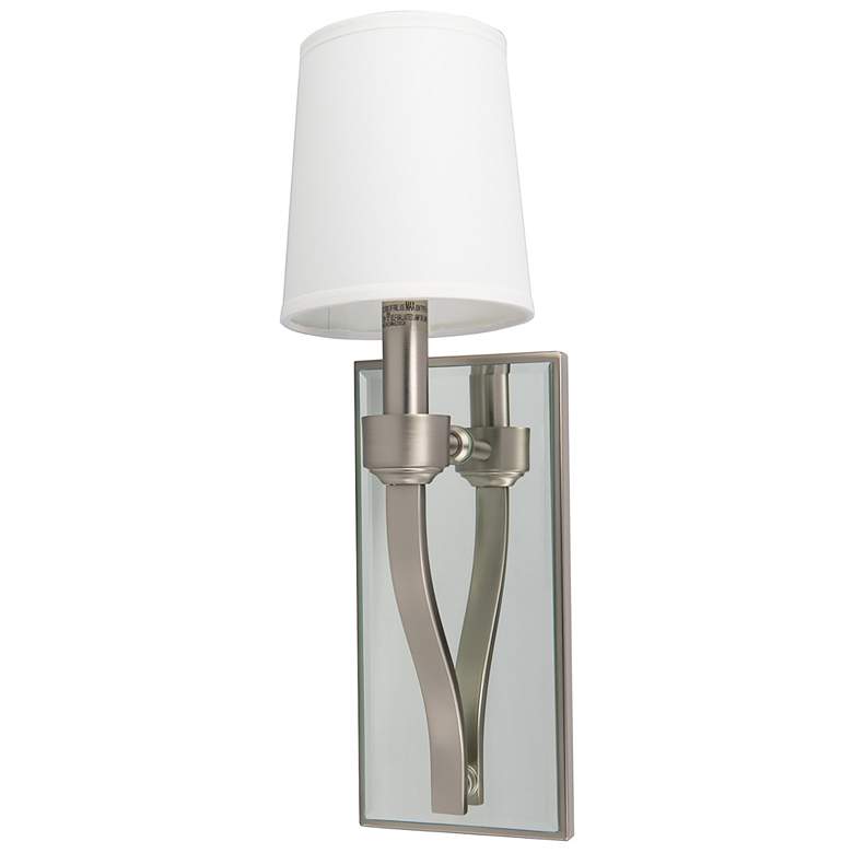 Image 1 Roule Mirror Sconce - Brushed Nickel