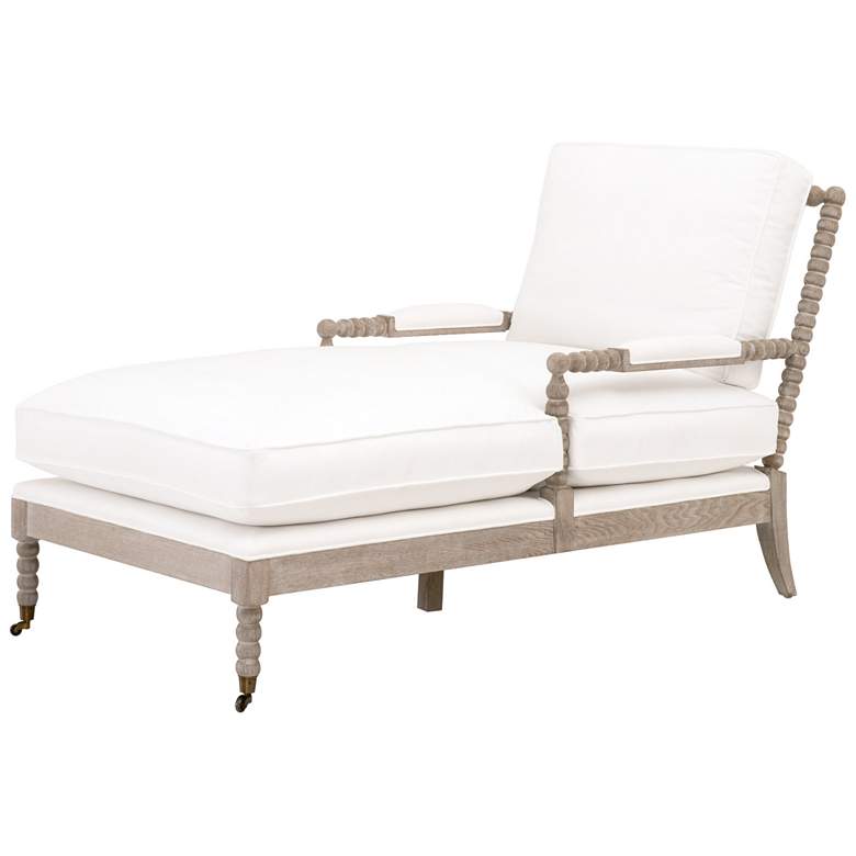 Image 1 Rouleau Chaise Lounge, LiveSmart Peyton-Pearl, Natural Gray Oak