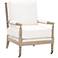 Rouleau LiveSmart Peyton-Pearl and Natural Gray Club Chair