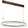 Roulette 25 1/2" Wide Satin Bronze LED Pendant Light