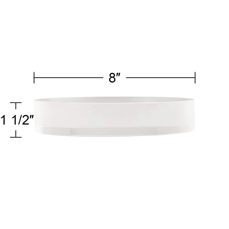 Image 4 Round Acrylic 8" Wide x 1 1/2" High Pedestal Lamp Riser more views
