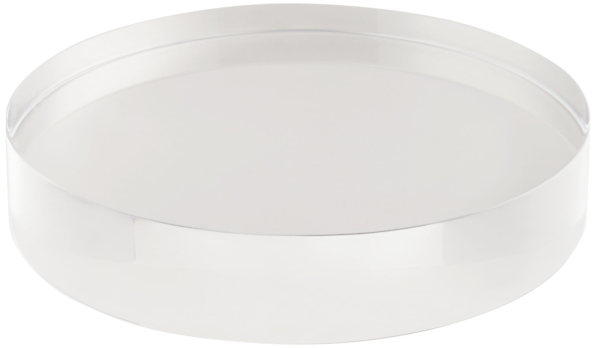 Image 2 Round Acrylic 8" Wide x 1 1/2" High Pedestal Lamp Riser more views